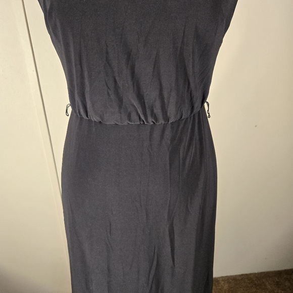 LAUREN RALPH LAUREN Women's Black Beaded-trim Blouson Evening Gown Dress - Picture 3 of 15